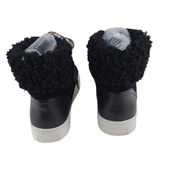 Sam Edelman Luther Shearling Sneaker SZ 8.5 - Picture 4 of 6